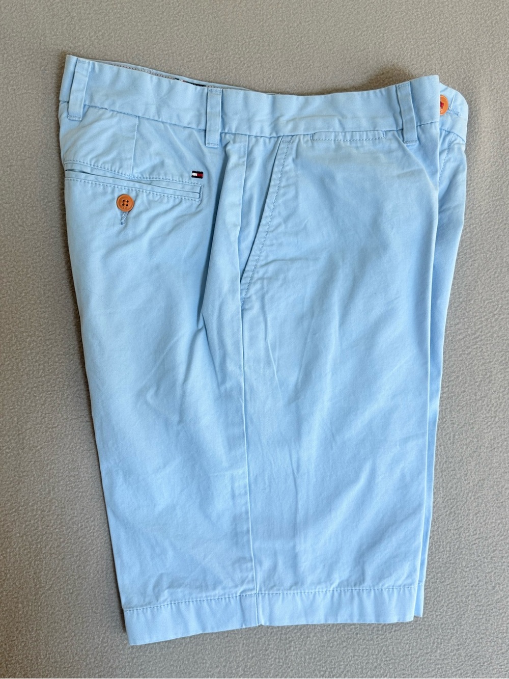 Tommy Hilfiger Light Blue Men’s Flat Front Chino Shorts